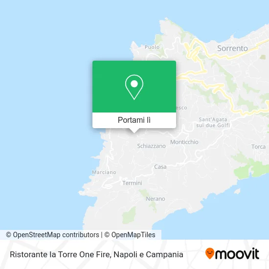 Mappa Ristorante la Torre One Fire
