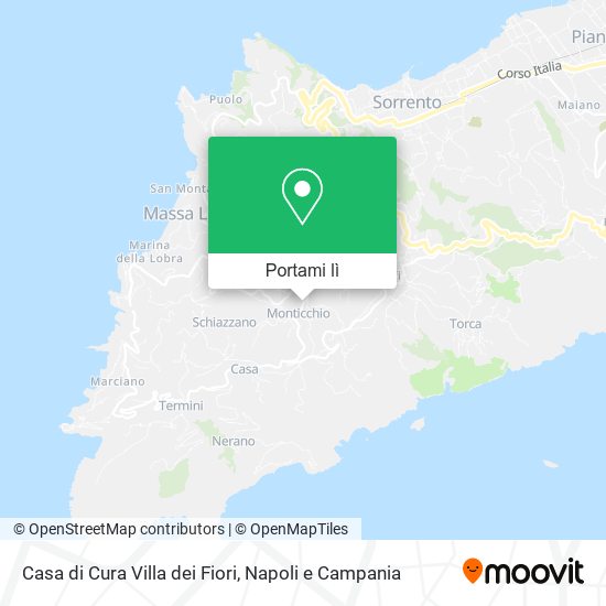 Mappa Casa di Cura Villa dei Fiori