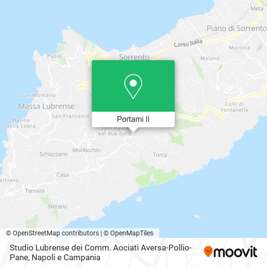 Mappa Studio Lubrense dei Comm. Aociati Aversa-Pollio-Pane
