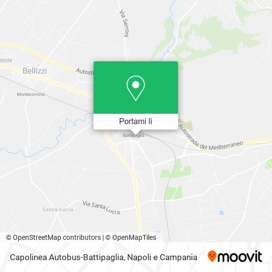 Mappa Capolinea Autobus-Battipaglia