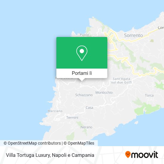 Mappa Villa Tortuga Luxury