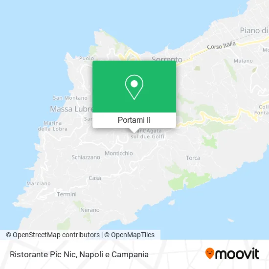 Mappa Ristorante Pic Nic