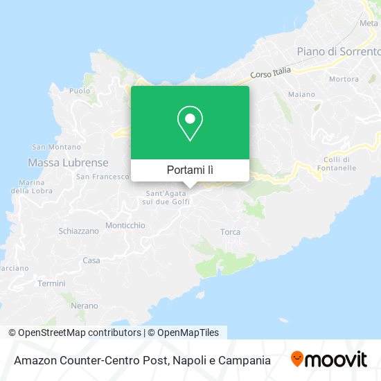 Mappa Amazon Counter-Centro Post