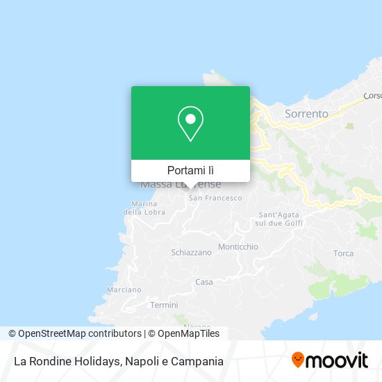 Mappa La Rondine Holidays