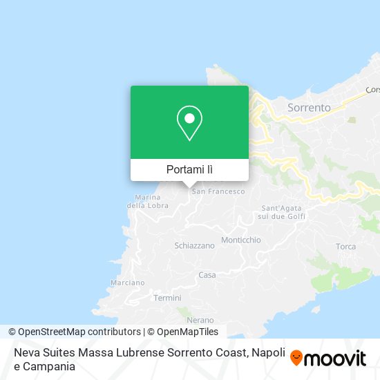 Mappa Neva Suites Massa Lubrense Sorrento Coast