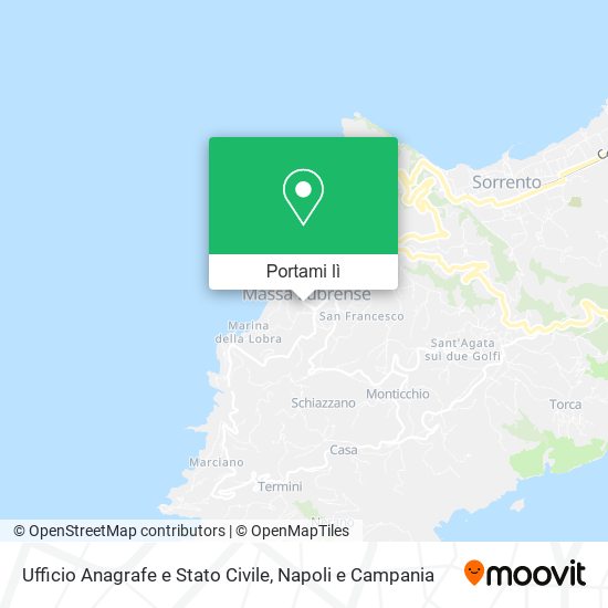 Mappa Ufficio Anagrafe e Stato Civile