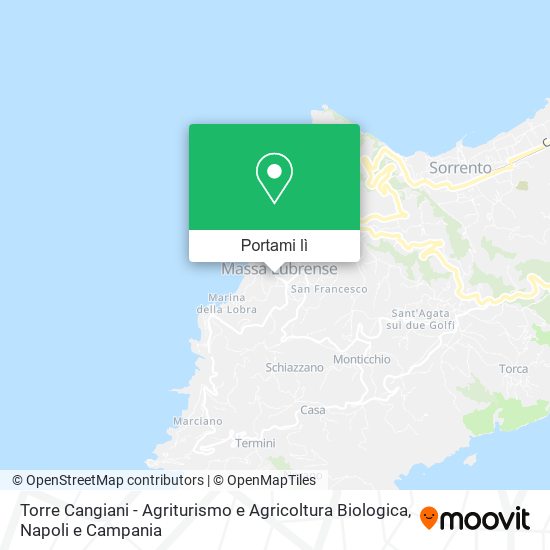 Mappa Torre Cangiani - Agriturismo e Agricoltura Biologica