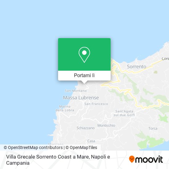 Mappa Villa Grecale Sorrento Coast a Mare