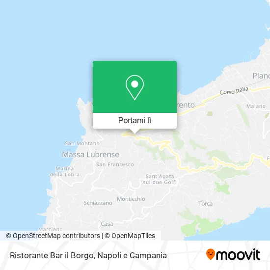 Mappa Ristorante Bar il Borgo