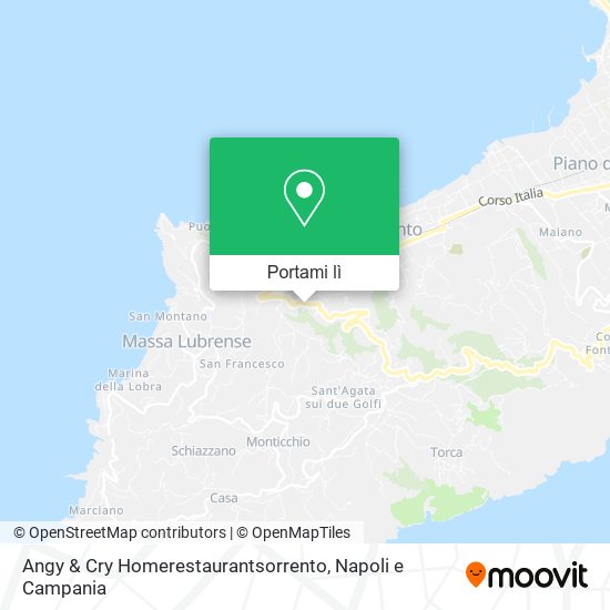 Mappa Angy & Cry Homerestaurantsorrento