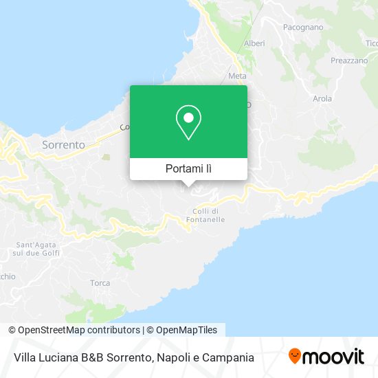 Mappa Villa Luciana B&B Sorrento