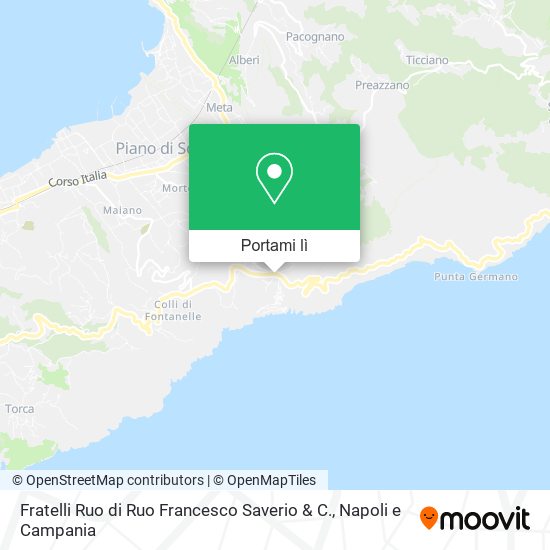 Mappa Fratelli Ruo di Ruo Francesco Saverio & C.