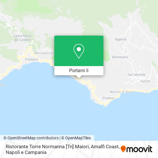 Mappa Ristorante Torre Normanna [Tn] Maiori, Amalfi Coast