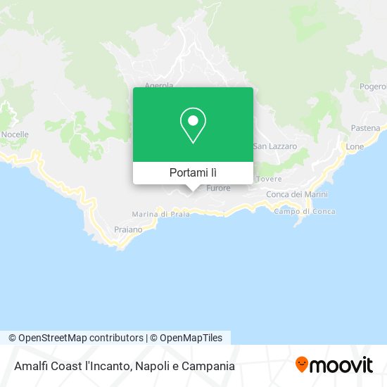 Mappa Amalfi Coast l'Incanto