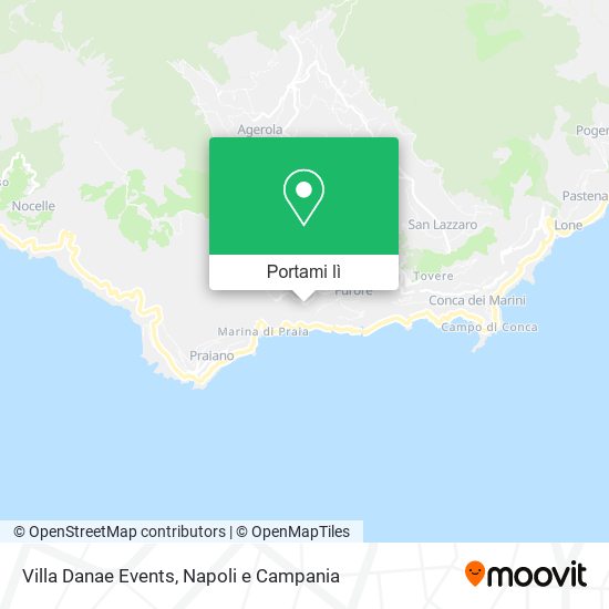 Mappa Villa Danae Events