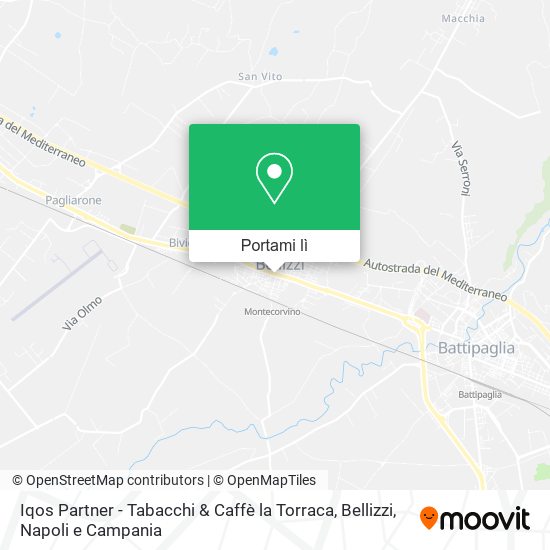 Mappa Iqos Partner - Tabacchi & Caffè la Torraca, Bellizzi