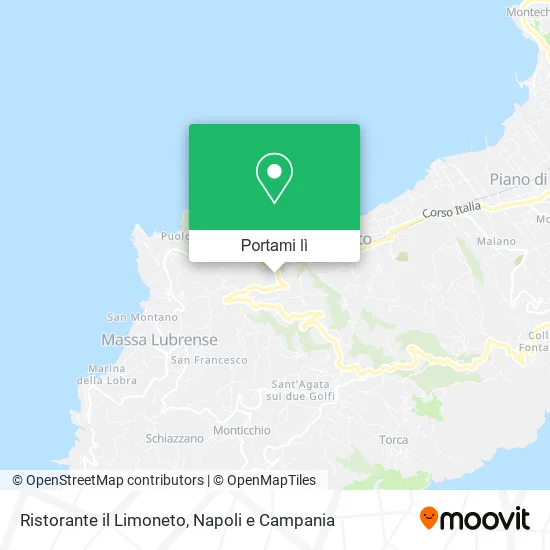 Mappa Ristorante il Limoneto
