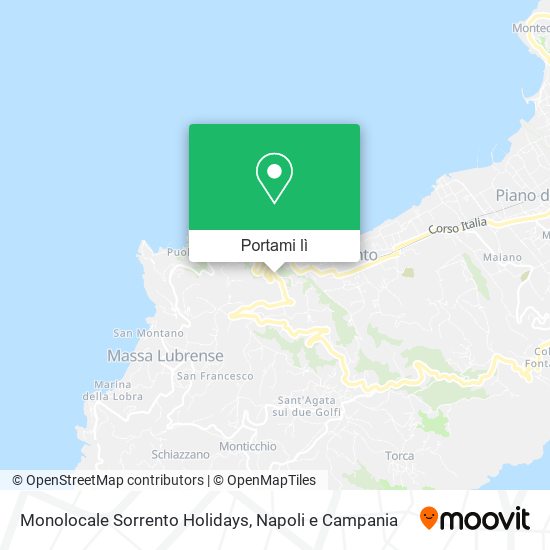 Mappa Monolocale Sorrento Holidays
