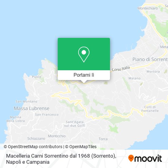 Mappa Macelleria Carni Sorrentino dal 1968 (Sorrento)