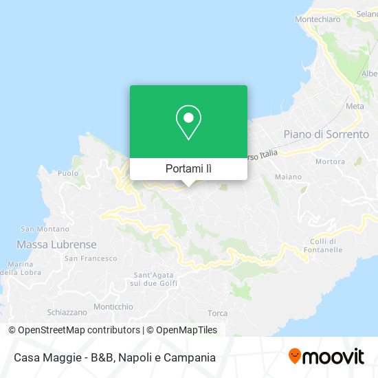 Mappa Casa Maggie - B&B