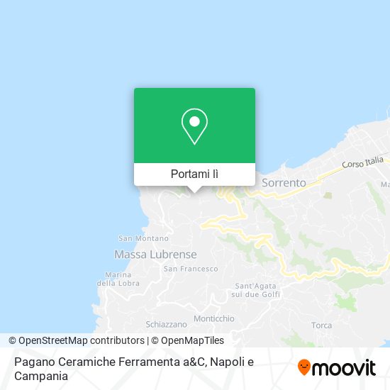 Mappa Pagano Ceramiche Ferramenta a&C