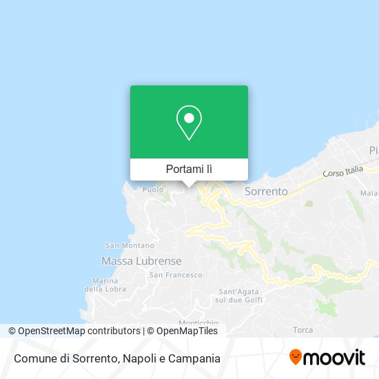 Mappa Comune di Sorrento