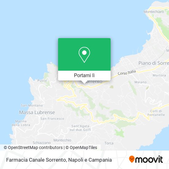 Mappa Farmacia Canale Sorrento