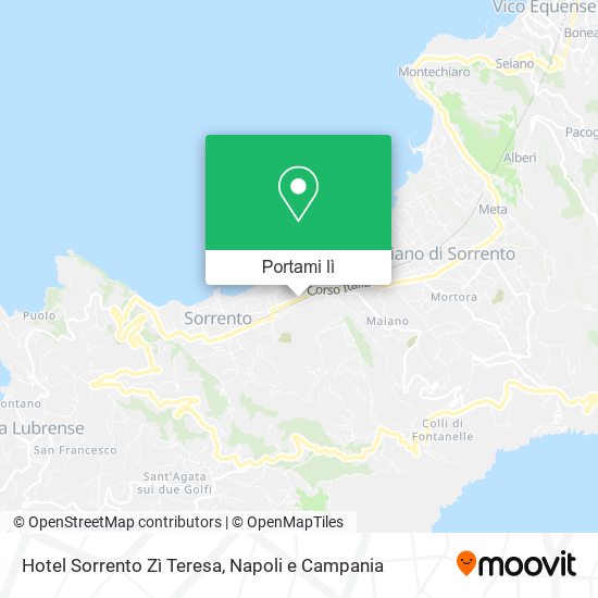 Mappa Hotel Sorrento Zì Teresa