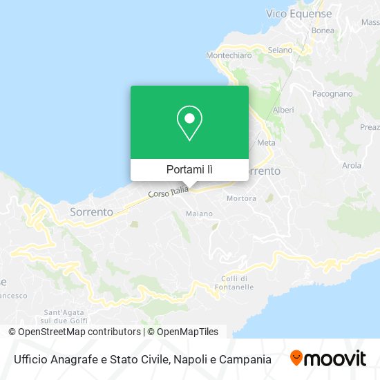 Mappa Ufficio Anagrafe e Stato Civile