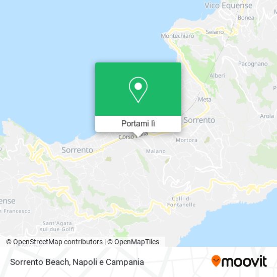 Mappa Sorrento Beach