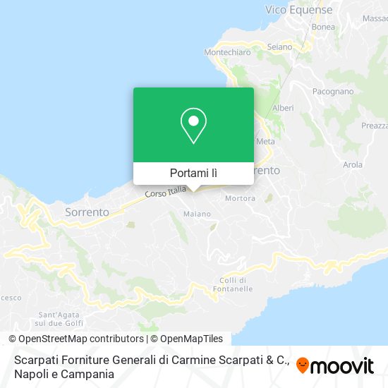 Mappa Scarpati Forniture Generali di Carmine Scarpati & C.