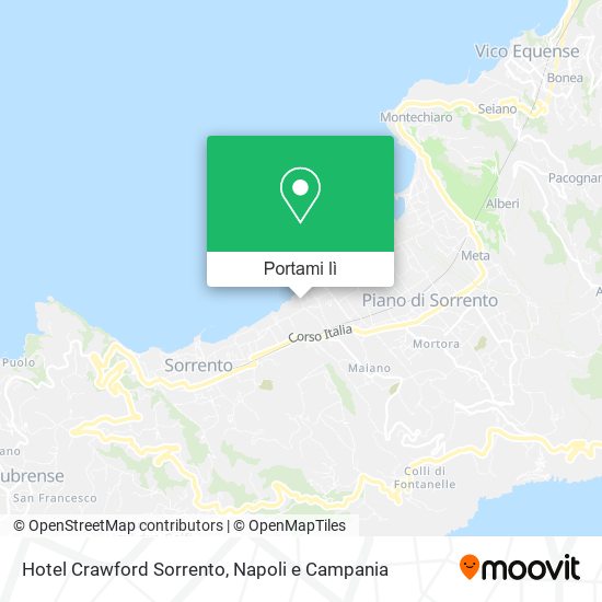 Mappa Hotel Crawford Sorrento