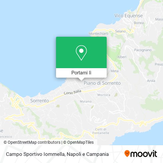 Mappa Campo Sportivo Iommella