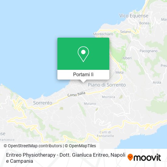 Mappa Eritreo Physiotherapy - Dott. Gianluca Eritreo