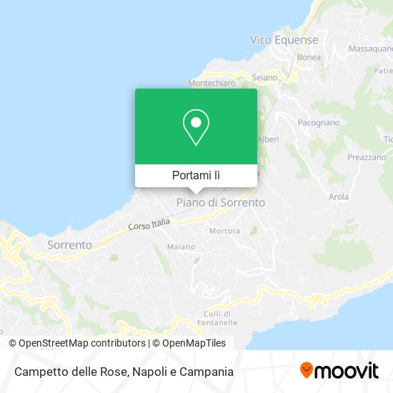 Mappa Campetto delle Rose