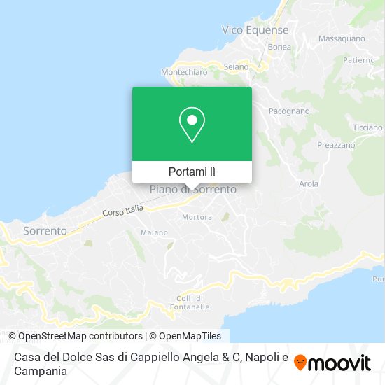 Mappa Casa del Dolce Sas di Cappiello Angela & C
