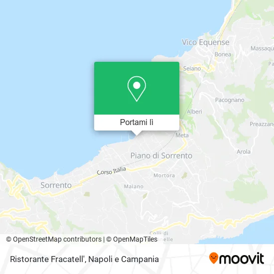 Mappa Ristorante Fracatell'