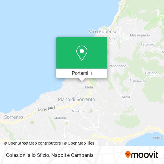 Mappa Colazioni allo Sfizio