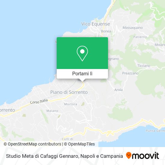 Mappa Studio Meta di Cafaggi Gennaro