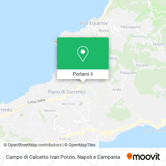 Mappa Campo di Calcetto Ivan Porzio