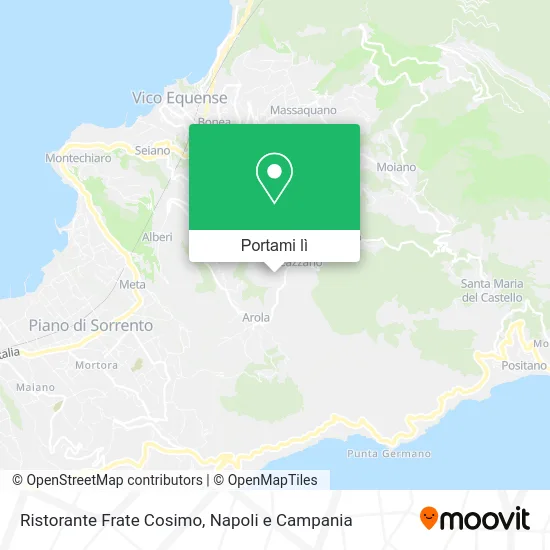 Mappa Ristorante Frate Cosimo