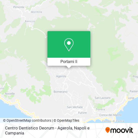 Mappa Centro Dentistico Deorum - Agerola