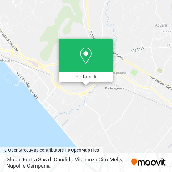 Mappa Global Frutta Sas di Candido Vicinanza Ciro Melis