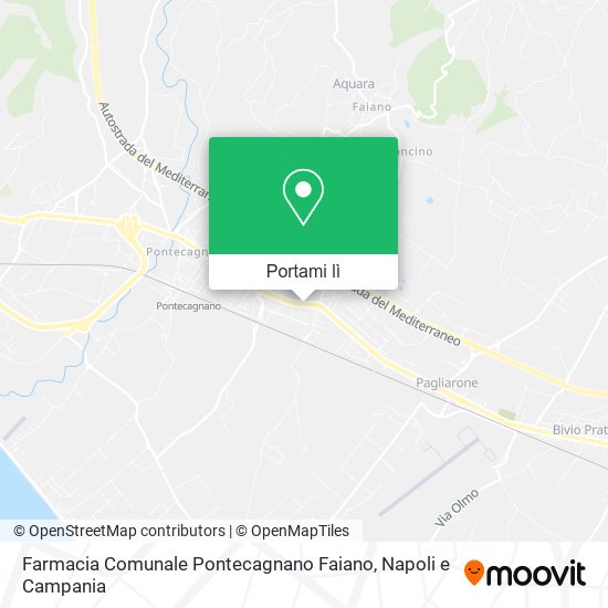 Mappa Farmacia Comunale Pontecagnano Faiano