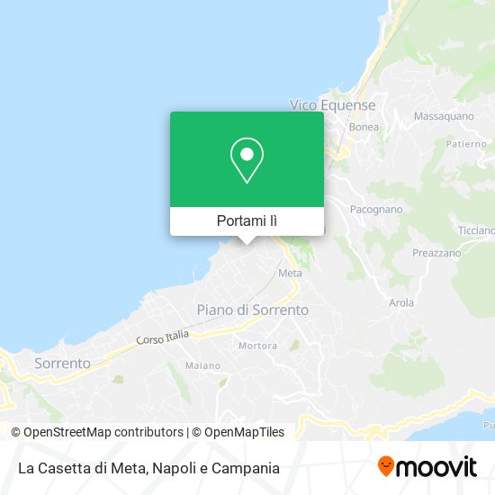 Mappa La Casetta di Meta