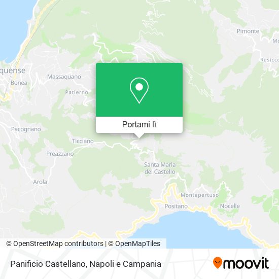 Mappa Panificio Castellano