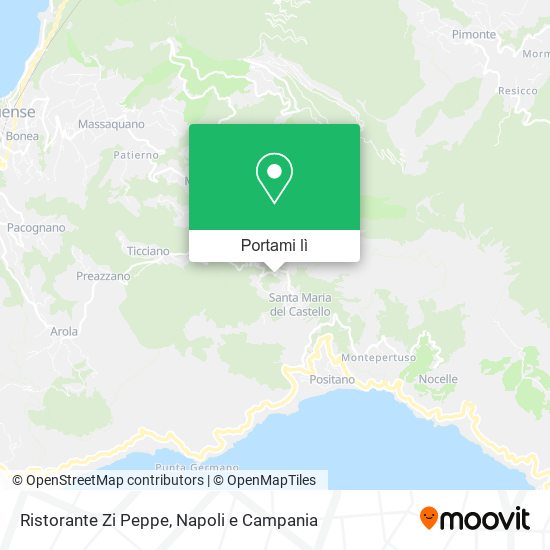Mappa Ristorante Zi Peppe