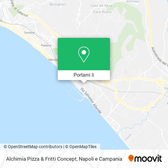 Mappa Alchimia Pizza & Fritti Concept