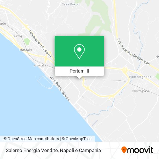 Mappa Salerno Energia Vendite