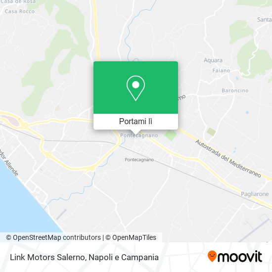 Mappa Link Motors Salerno